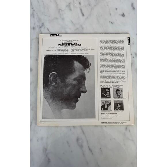 Vintage "Dean Martin: Welcome to my World" Vinyl Record - Picture 2 of 3